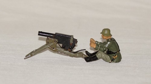 Lineol soldat hockend - hockend, am
