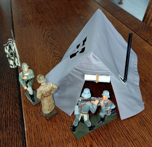 Lineol soldaten offizier mit - soldaten,,